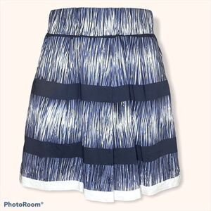 Banana Republic Blue Striped A Line Skirt Size Small